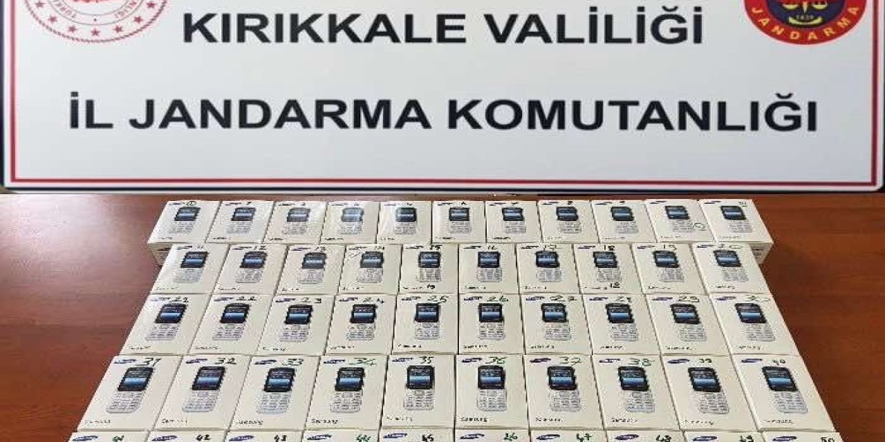 Kırıkkale'de 51 adet kaçak cep telefonu ele geçirildi!