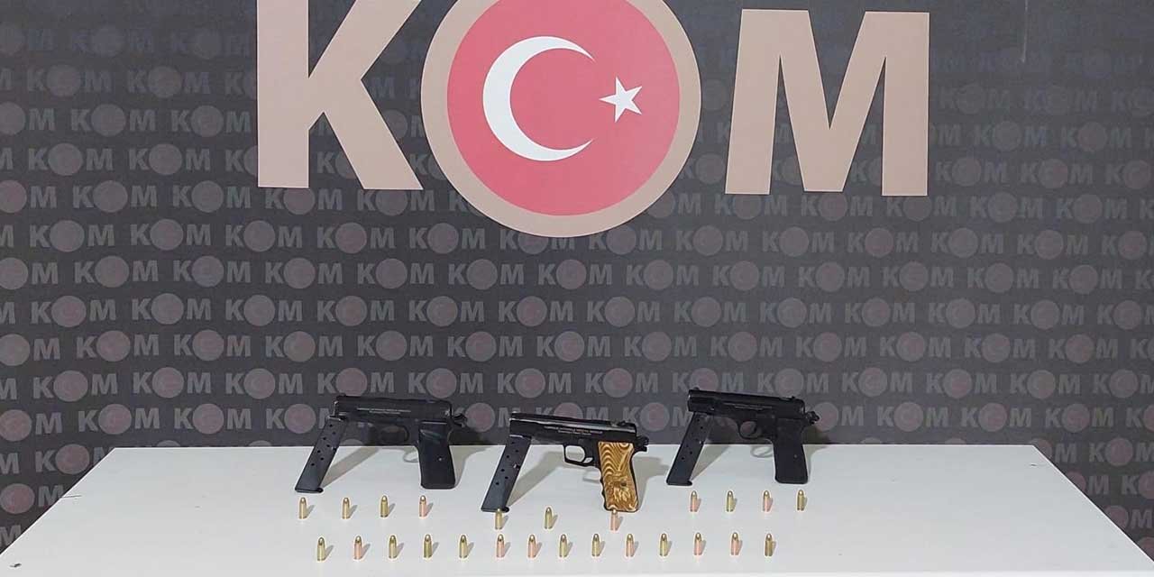 Kırıkkale’de 6 ruhsatsız tabanca ele geçirildi