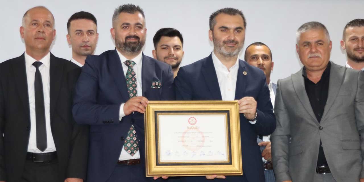 Osman Erdoğan, mazbatasını aldı