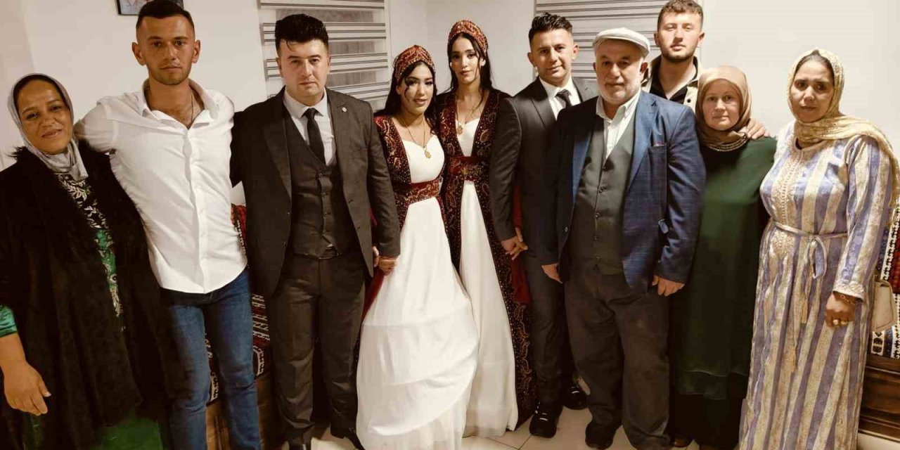 Fas’tan Yozgat’a gelin geldiler, aynı düğünle dünya evine girdiler