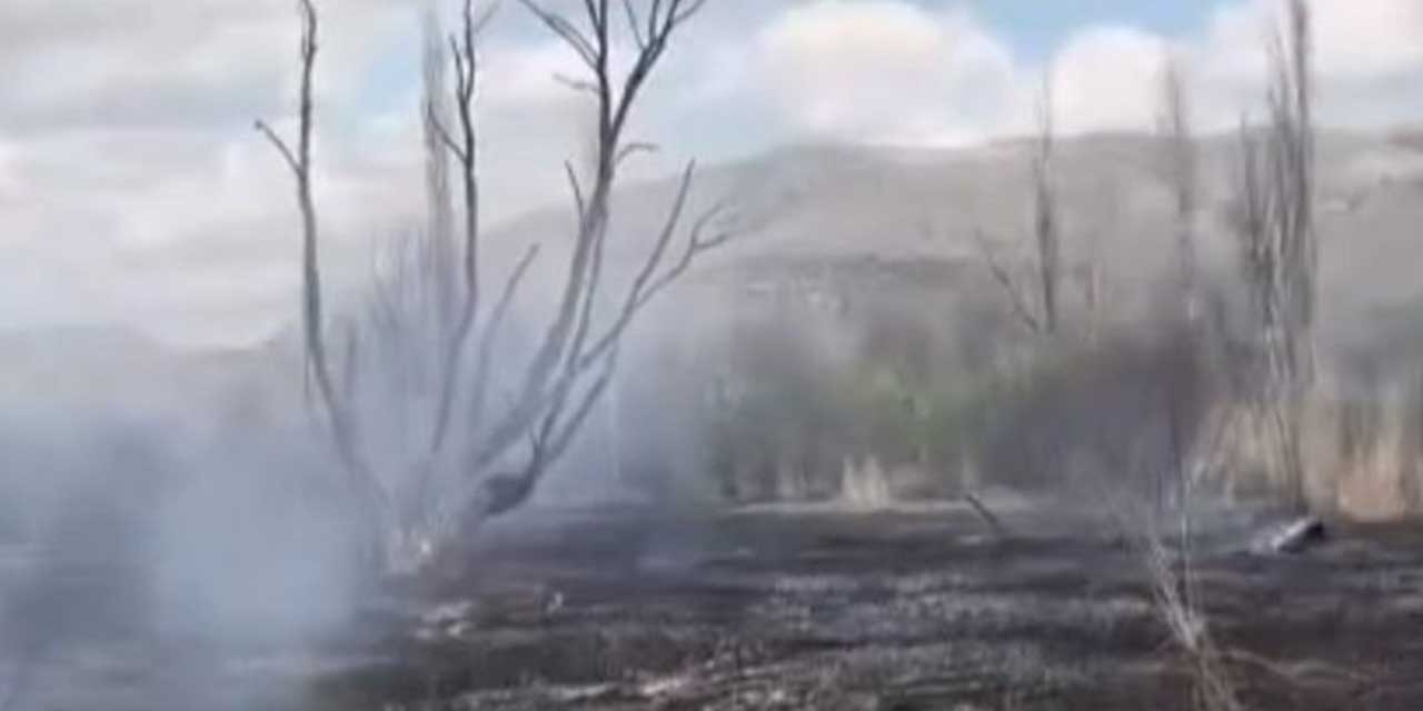 Çankırı’da arazi yangını