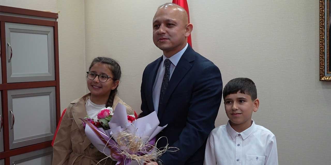 Kırıkkale’de çocuklar 'temsili başkan' oldu, projelerini anlattı