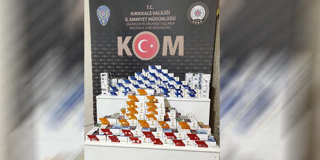 Kırıkkale’de 33 bin 200 adet makaron ele geçirildi