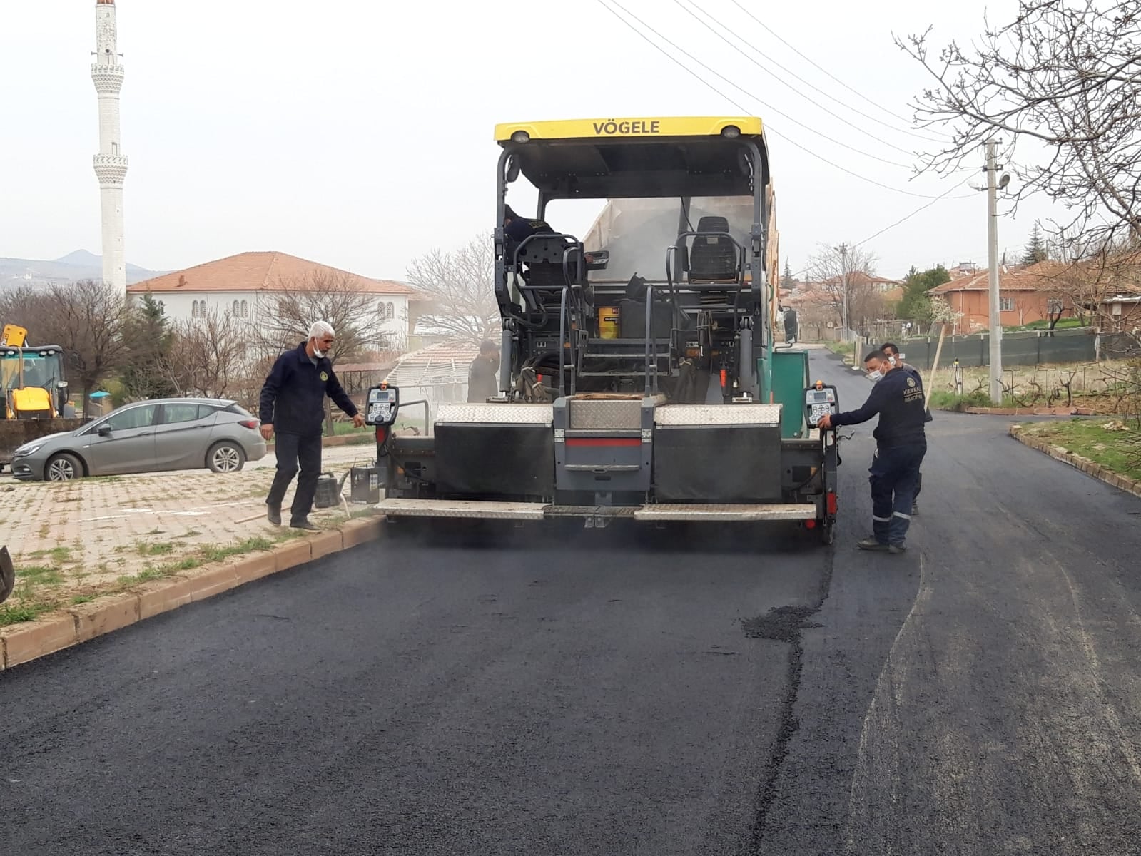 Havalar ısında asfalt çalışması hız kazandı