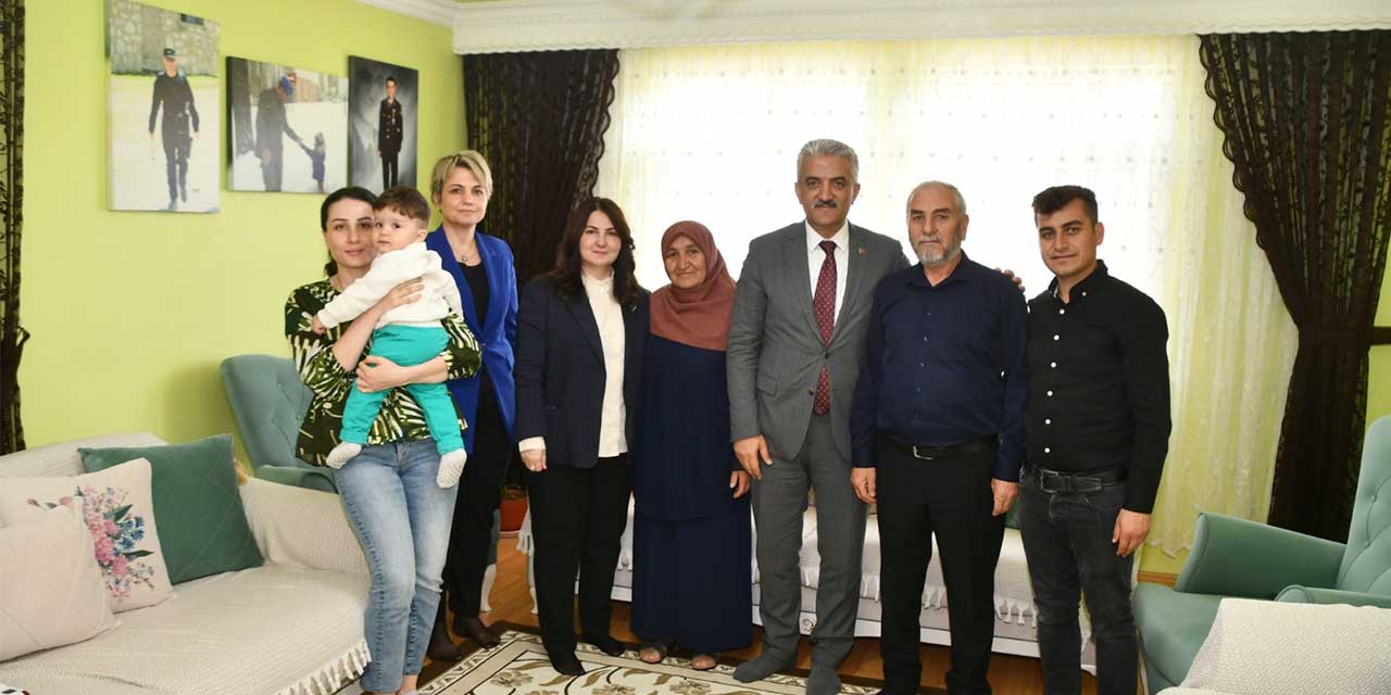 Vali Mehmet Makas’tan şehit ailelerine ziyaret