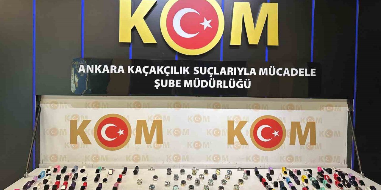 Ankara’da sahte parfüm ve kaçak saat operasyonları