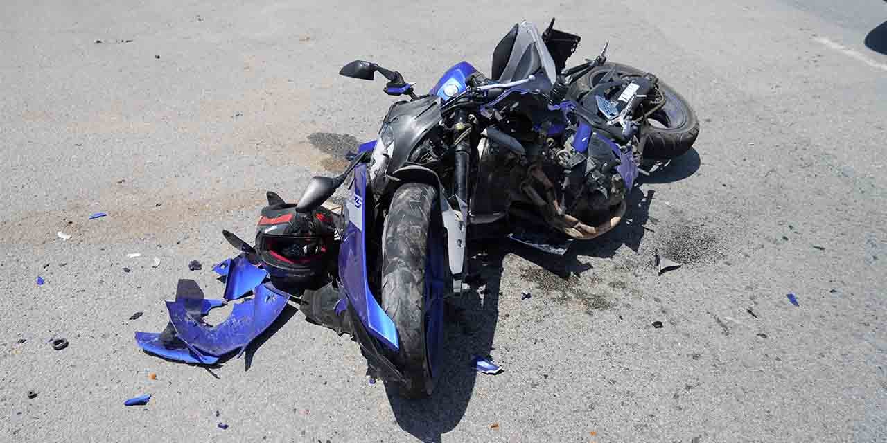 Kırıkkale’de feci kaza! Motosiklet hurdaya döndü