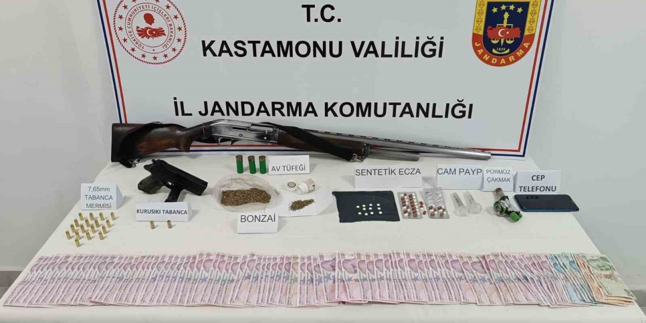Kastamonu’da uyuşturucu ile yakalanan 7 şüpheliden 2’si tutuklandı