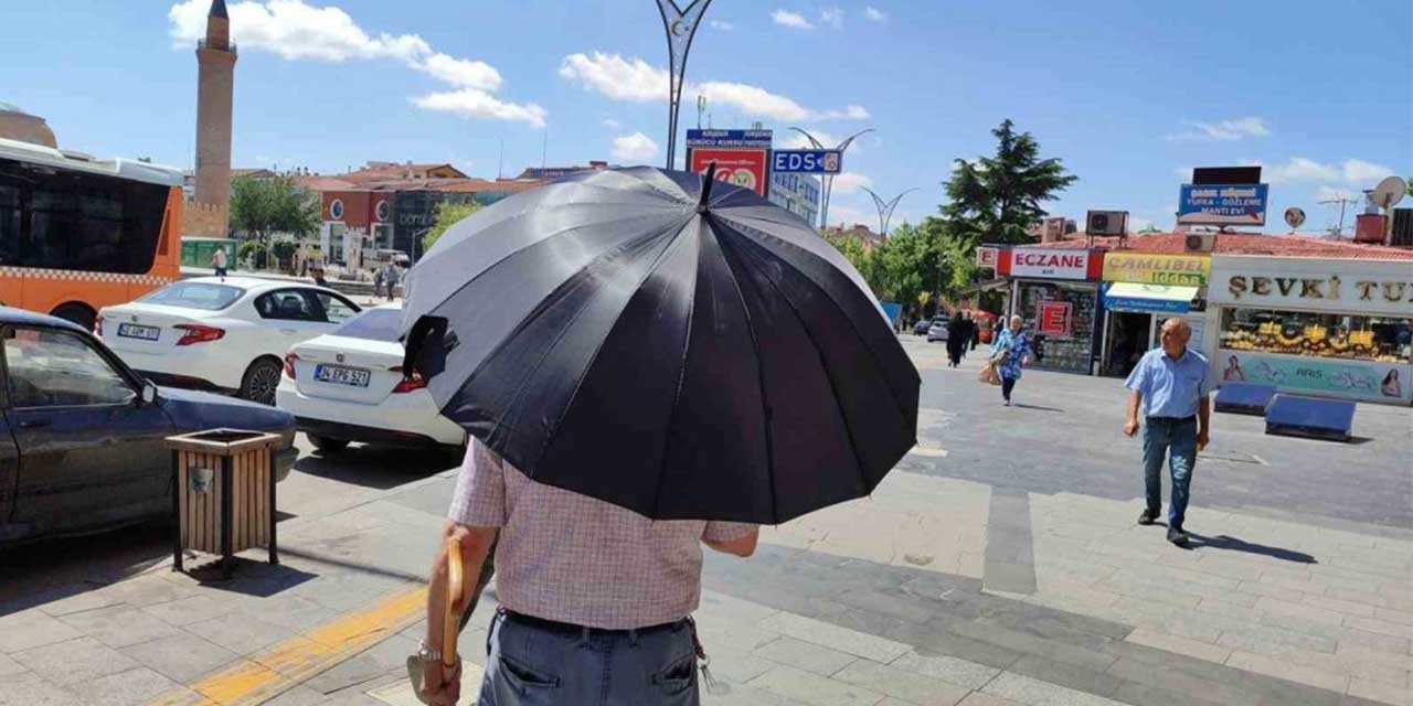 Kırşehir’de hava sıcaklıkları vatandaşları bunalttı