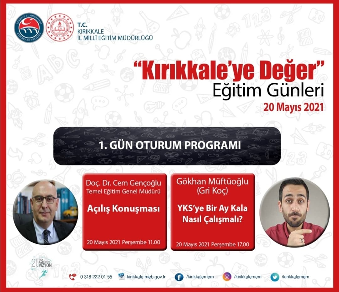 Kırıkkale’ye değer eğitim günleri başlıyor