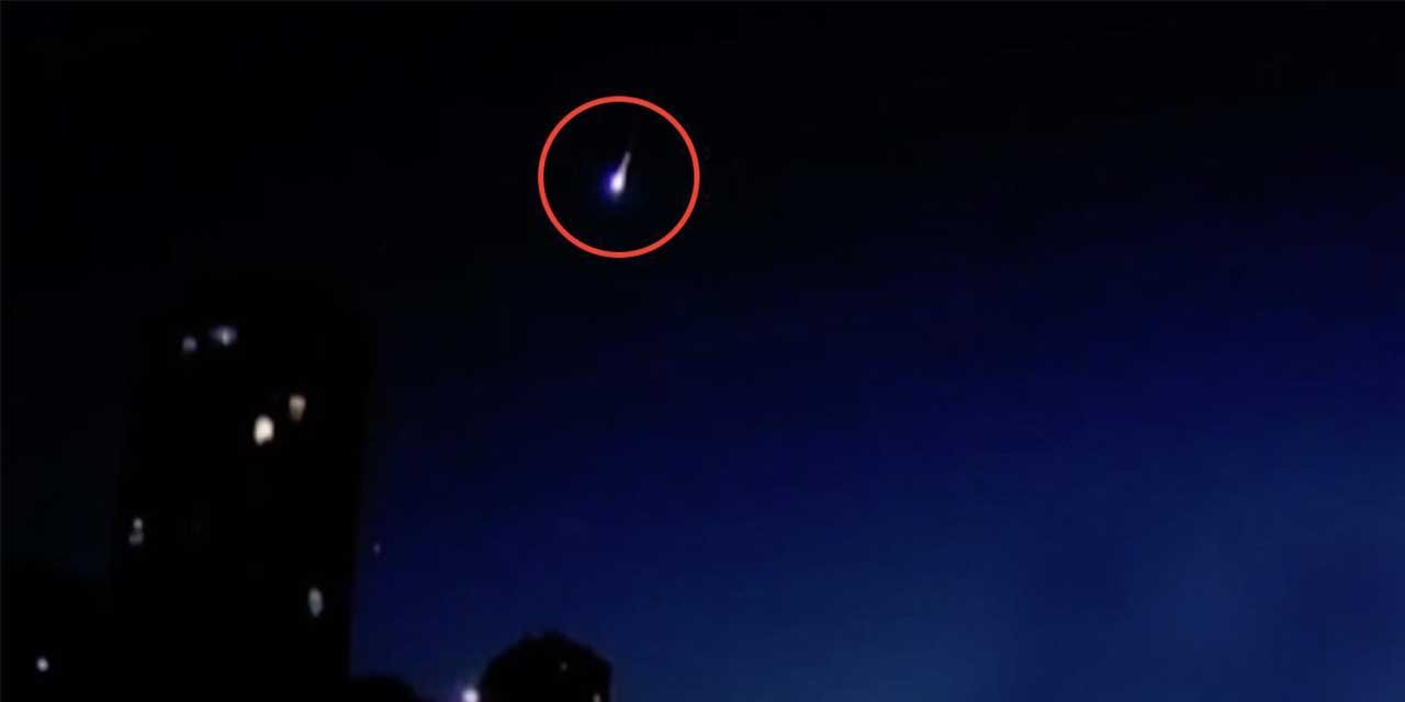 Ankara’da meteor geceyi aydınlattı