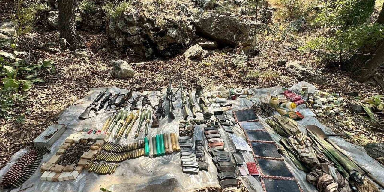 Irak’ın kuzeyinde 4 PKK’lı terörist etkisiz hale getirildi, kullandıkları sığınakta çok sayıda mühimmat ele geçirildi