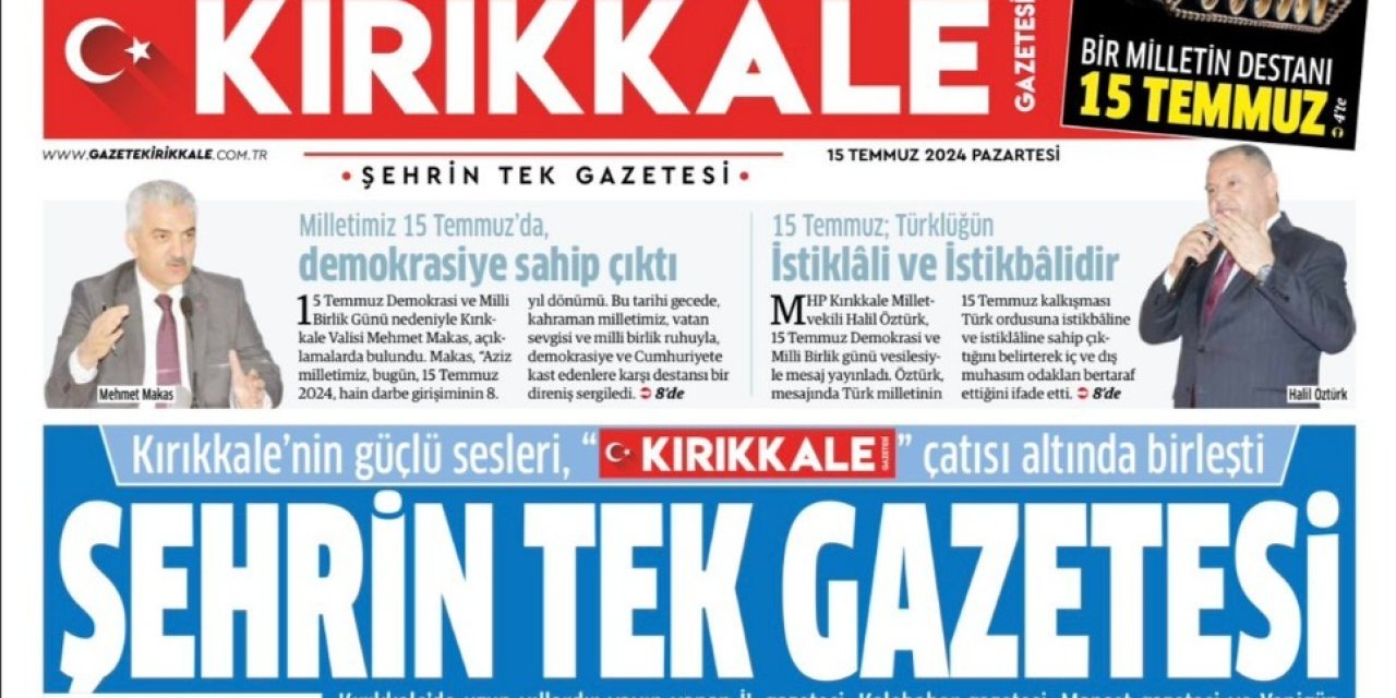 Kırıkkale’nin yerel gazeteleri Kırıkkale Gazetesi’nde birleşti