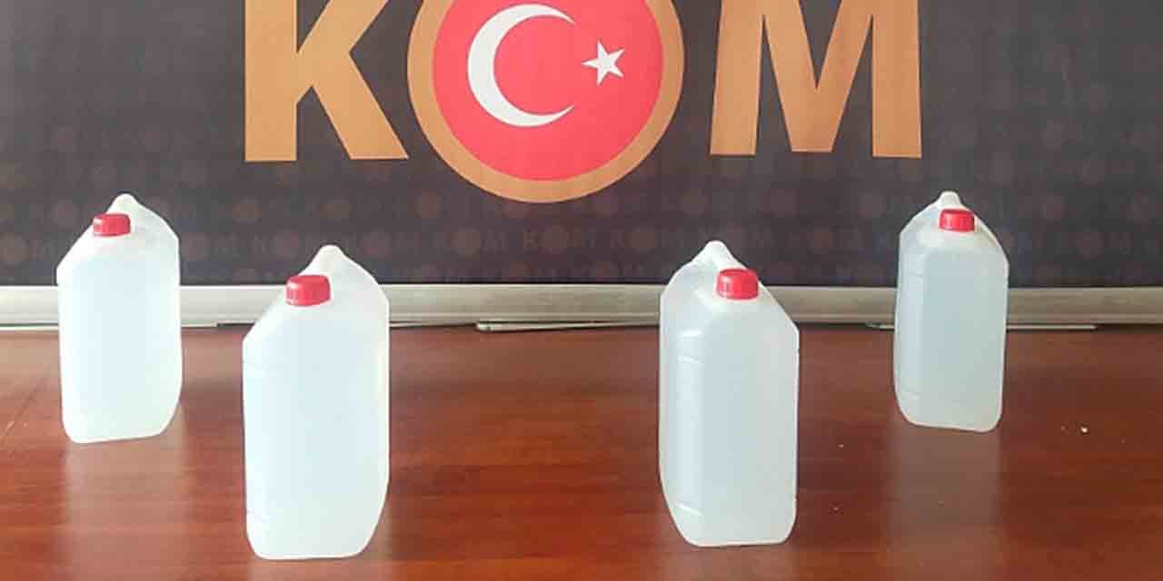 Kırıkkale’de 20 litre etil alkol ele geçirildi