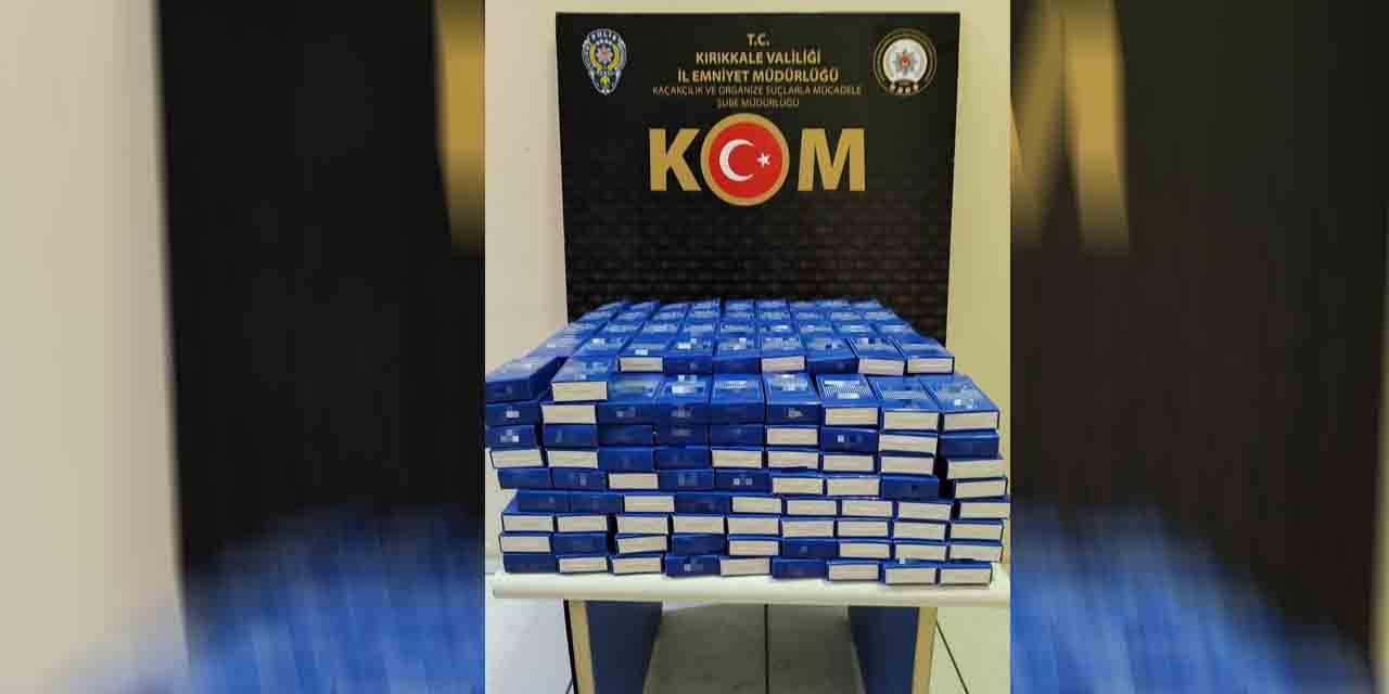 Kırıkkale'de 390 paket kaçak sigara ele geçirildi