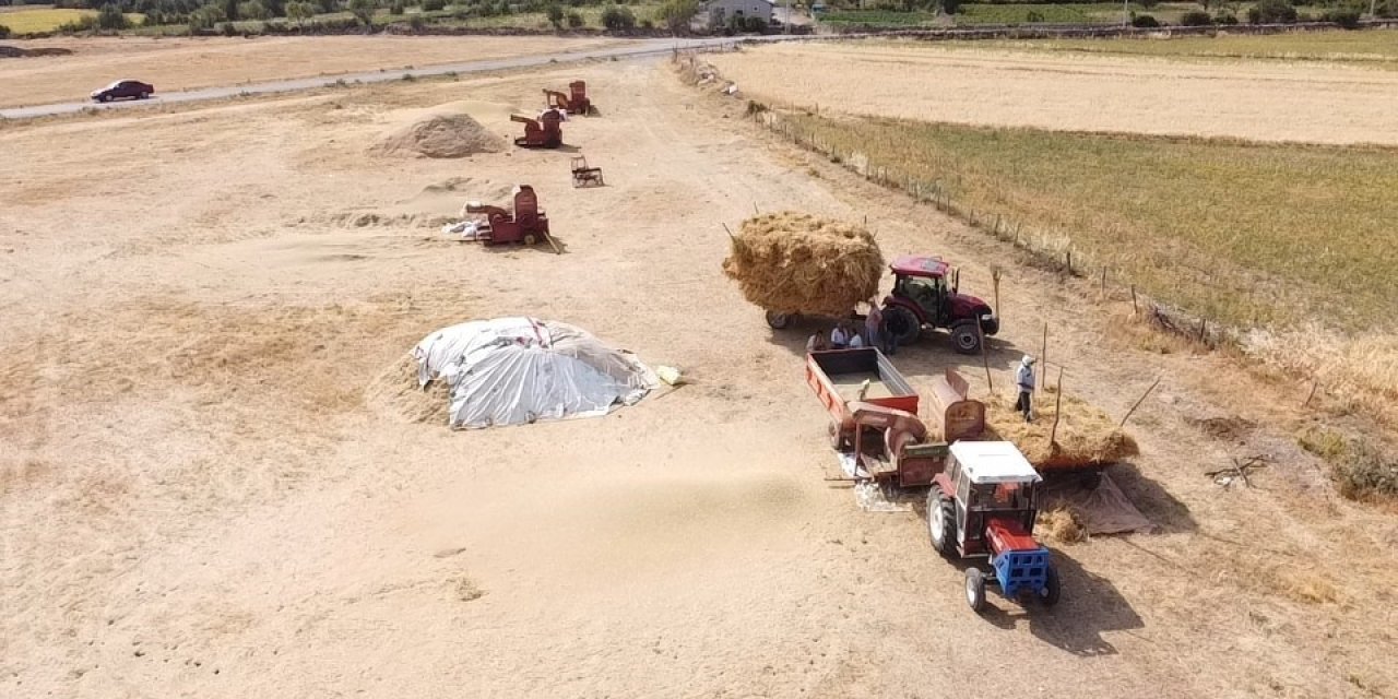Yozgat’ta çiftçilerin hasat mesaisi sürüyor