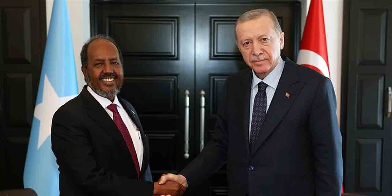 Cumhurbaşkanı Erdoğan, Somali Cumhurbaşkanı Mahmud ile görüştü