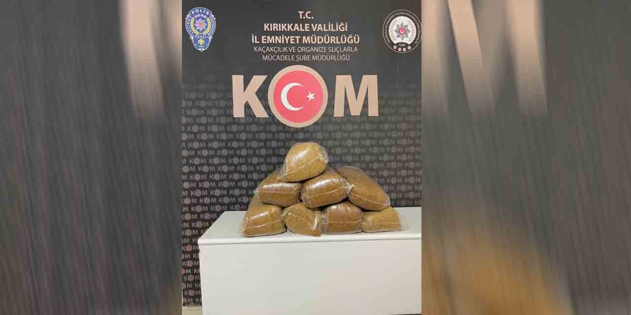 Kırıkkale’de 40 kilogram kaçak tütün ele geçirildi