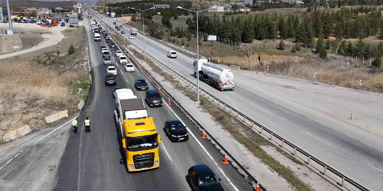 Kırıkkale’de 166 araç trafikten men edildi