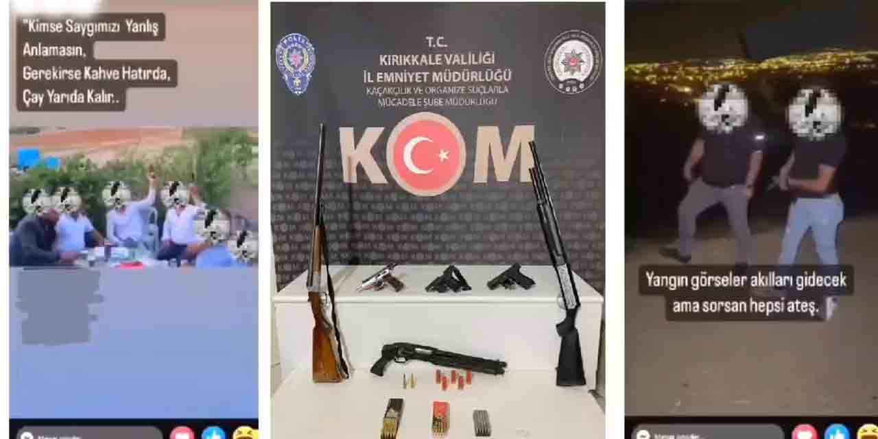 Kırıkkale’de sosyal medya delikanlıları polise yakalandı!