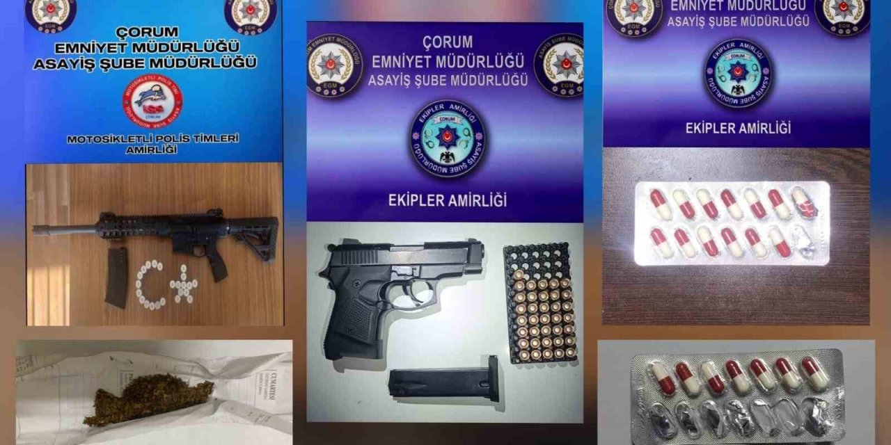 Çorum polisinden şok denetim