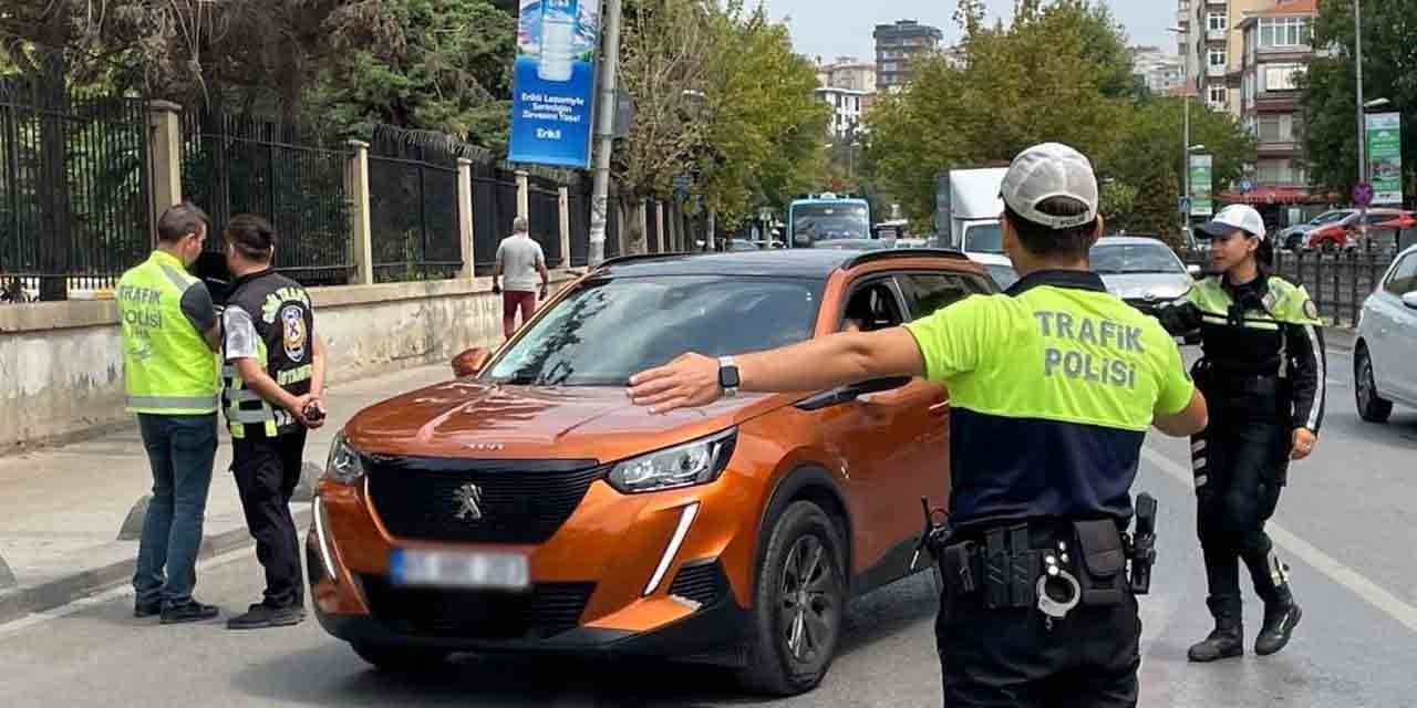 Kırıkkale’de 10 araç trafikten men edildi