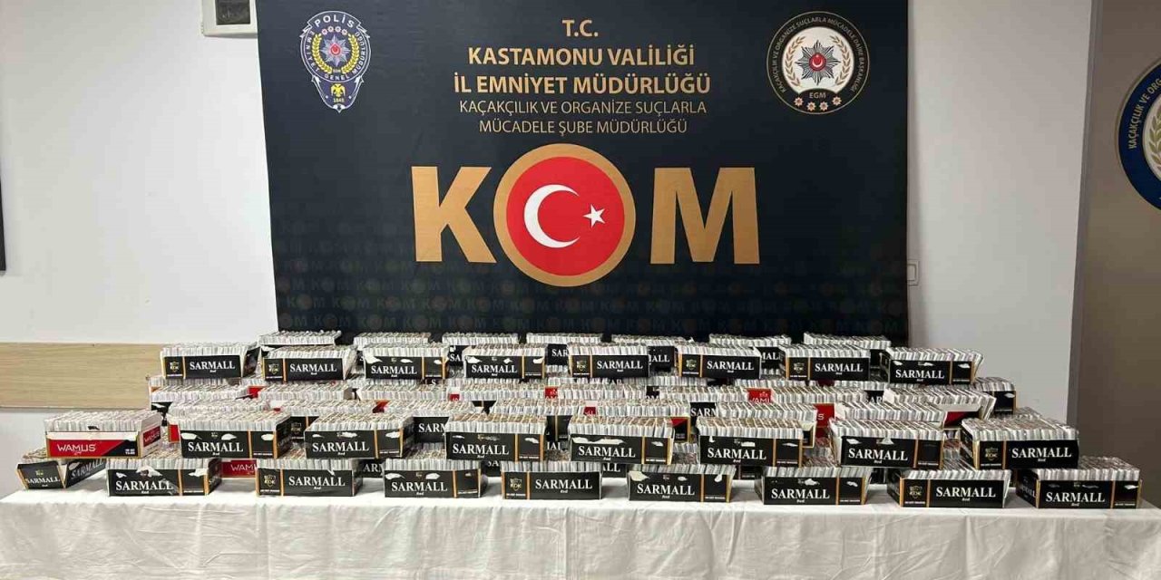 Kastamonu’da 28 bin adet doldurulmuş makaron ele geçirildi