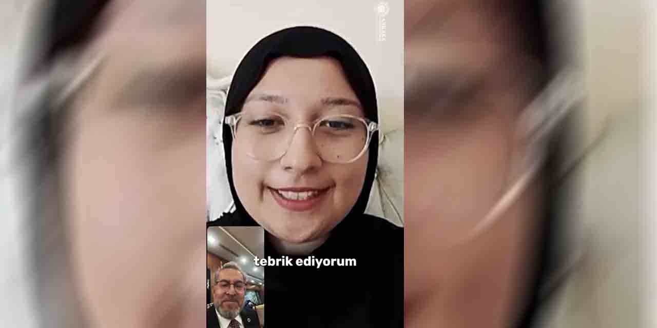 Aleyna, tedavi gördüğü üniversiteye yerleşti