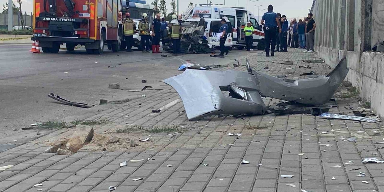 Etimesgut’ta trafik kazası: 1 ölü, 1 yaralı