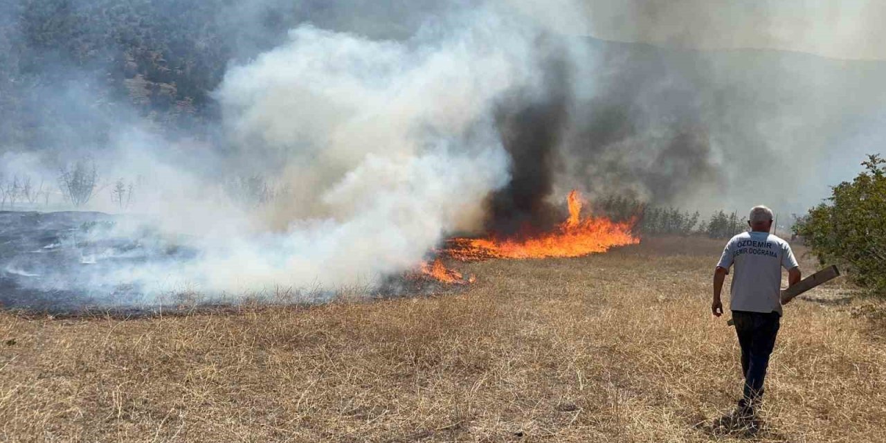 Kastamonu’da korkutan arazi yangını