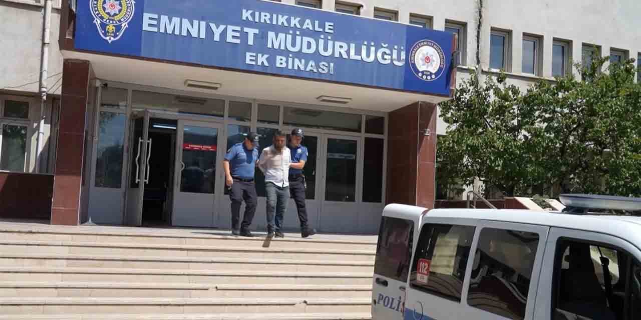 Kırıkkale’de polis memurlarına saldıran hükümlü adliyeye sevk edildi