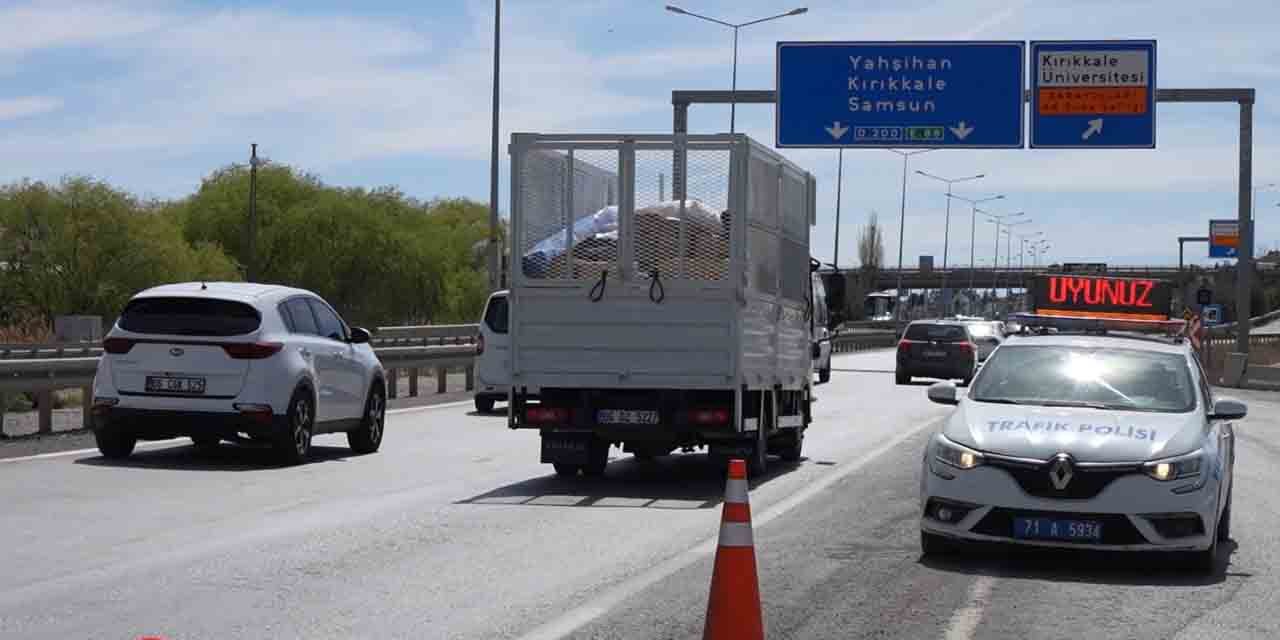 Kırıkkale’de 73 araç trafikten men edildi