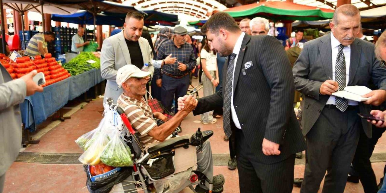 Kahramankazan Belediye Başkanı Çırpanoğlu’ndan pazar ziyareti