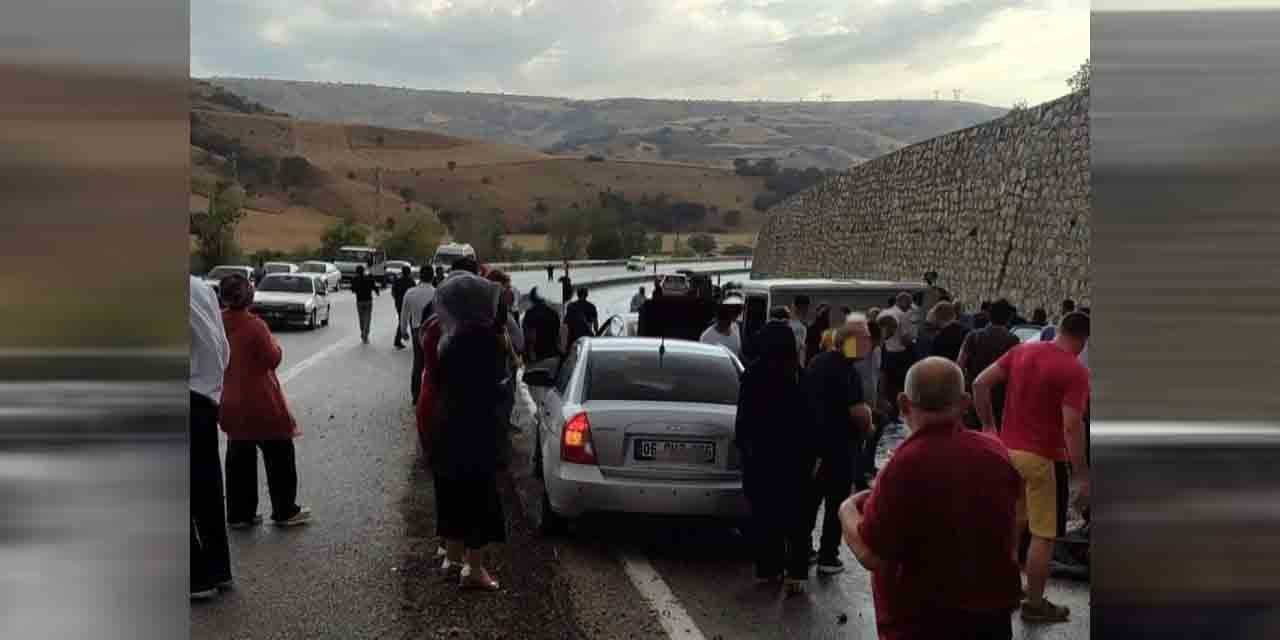 Ankara-Çankırı yolunda zincirleme kaza