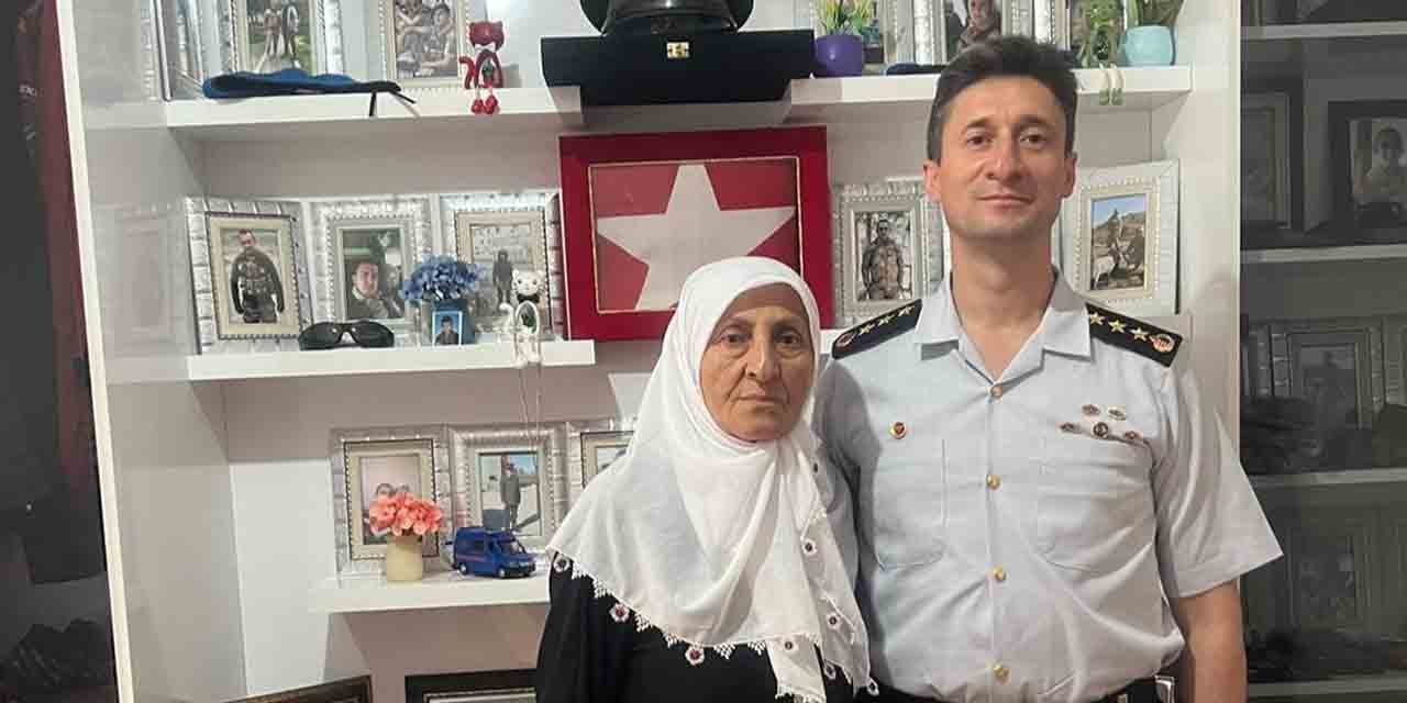 Jandarma komutanından ilk ziyaret şehit ailesine