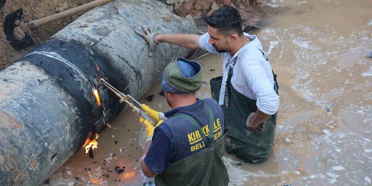 Kırıkkale’de su hatlarının bakımı yapılıyor