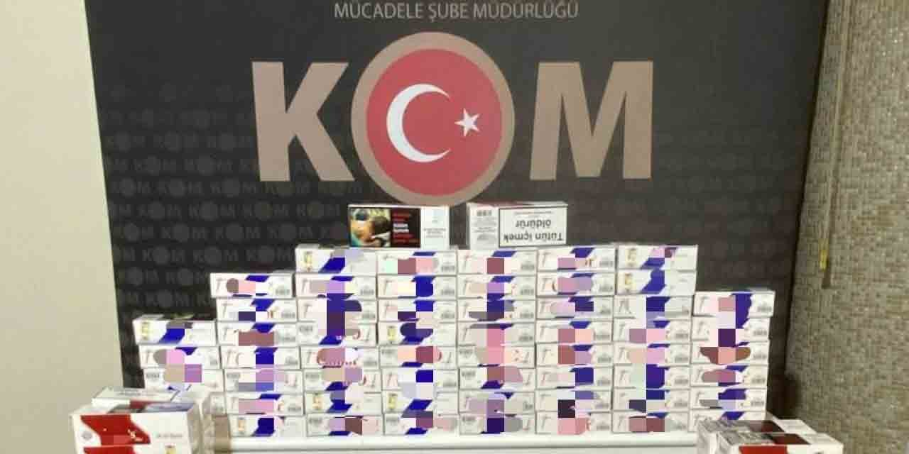 Kırıkkale’de 60 bin adet makaron ele geçirildi