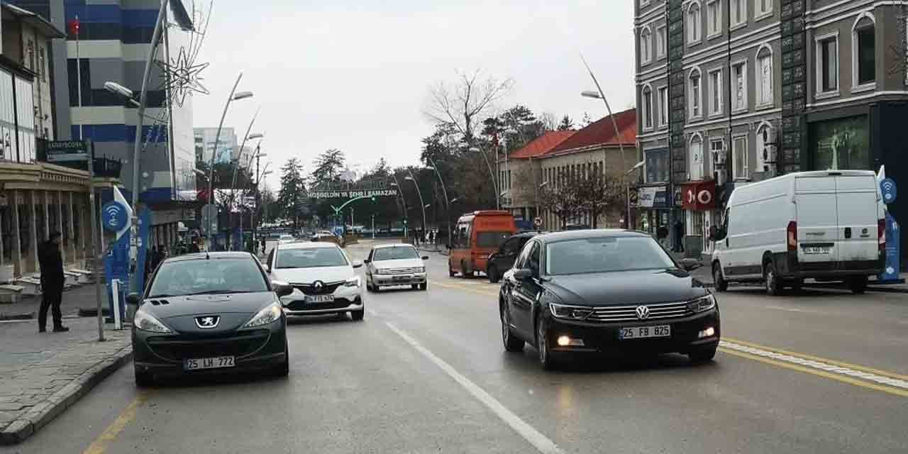 Erzurum’da araç sayısı 139 bine yaklaştı