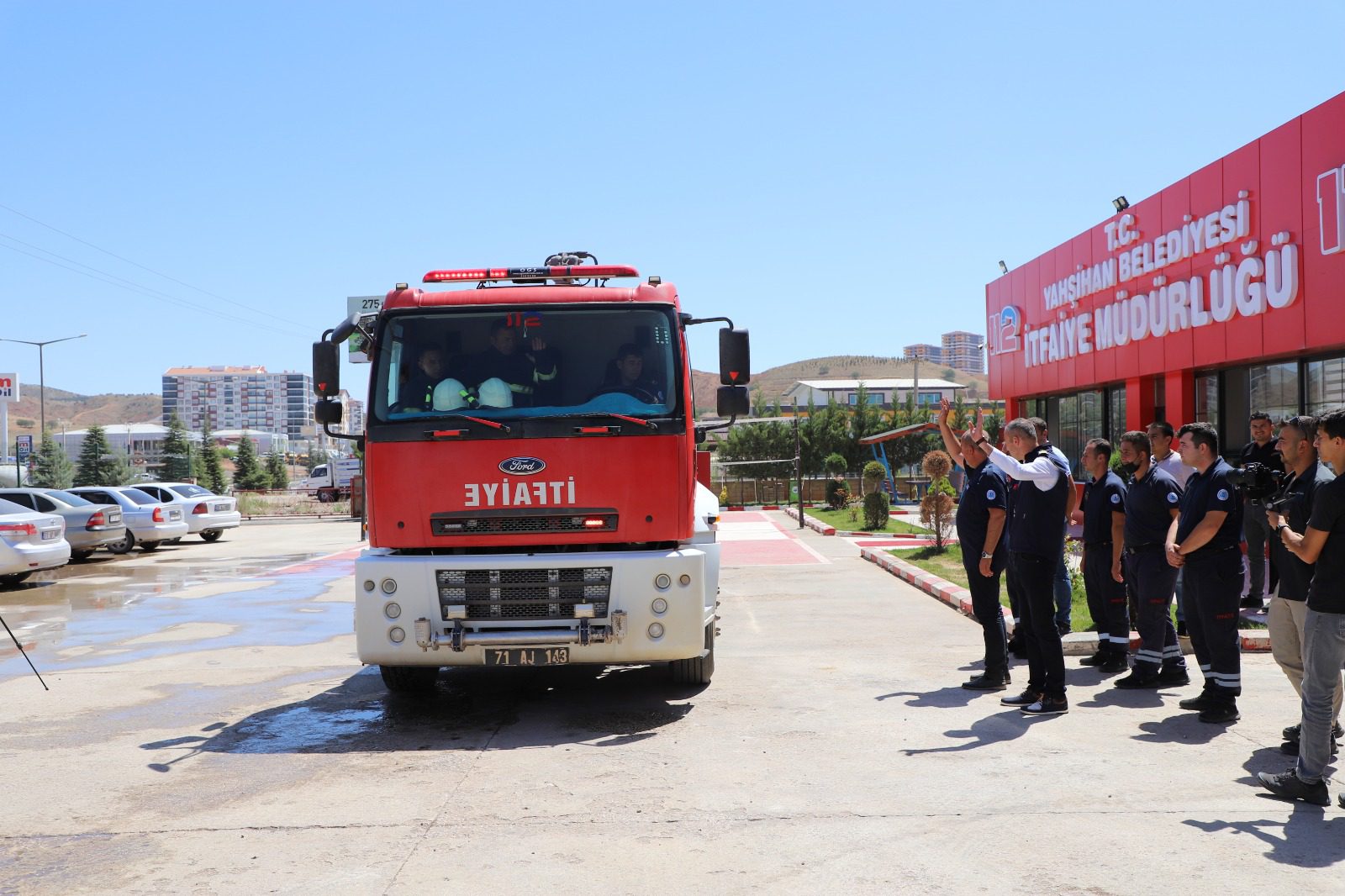 Yahşihan İtfaiyesi Destek İçin Osmaniye Yolunda