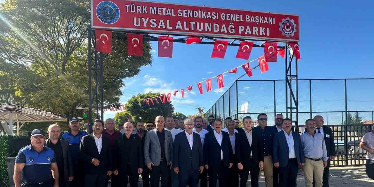 Balışeyh’te Uysal Altundağ’ın ismi parka verildi