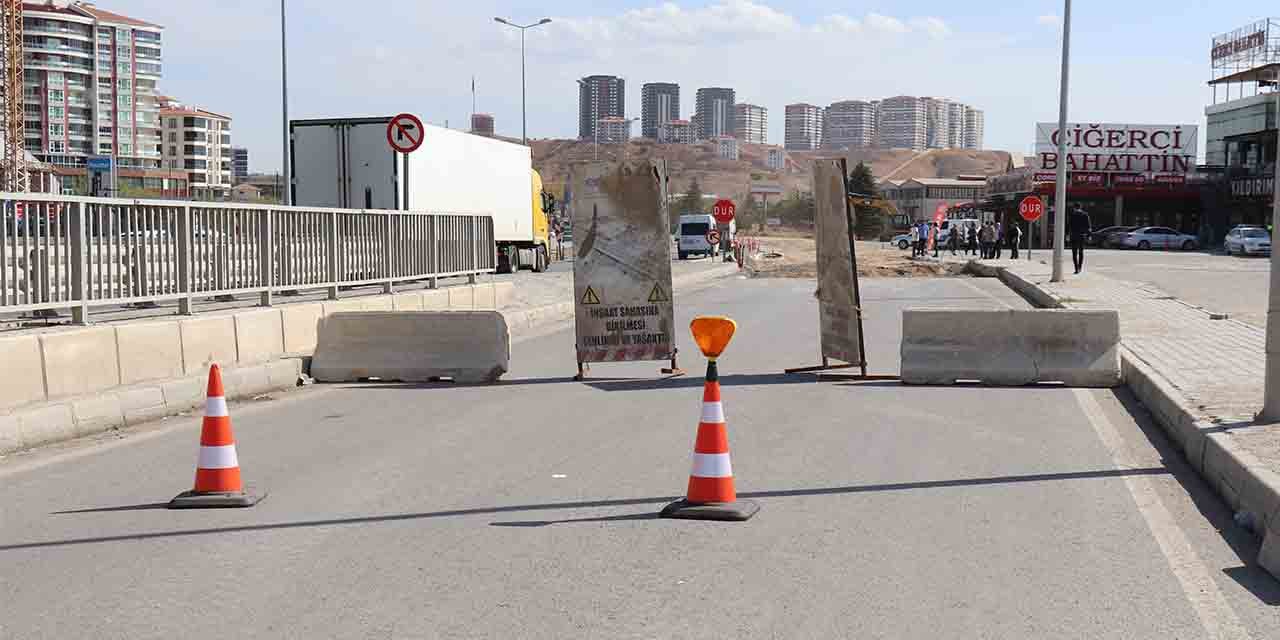 Yahşihan’da esnaflardan yol eylemi!