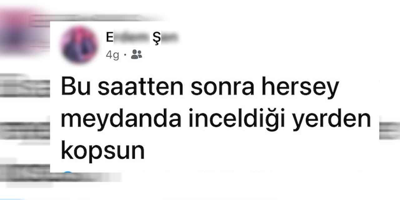 Katil zanlısından dikkat çeken paylaşım!