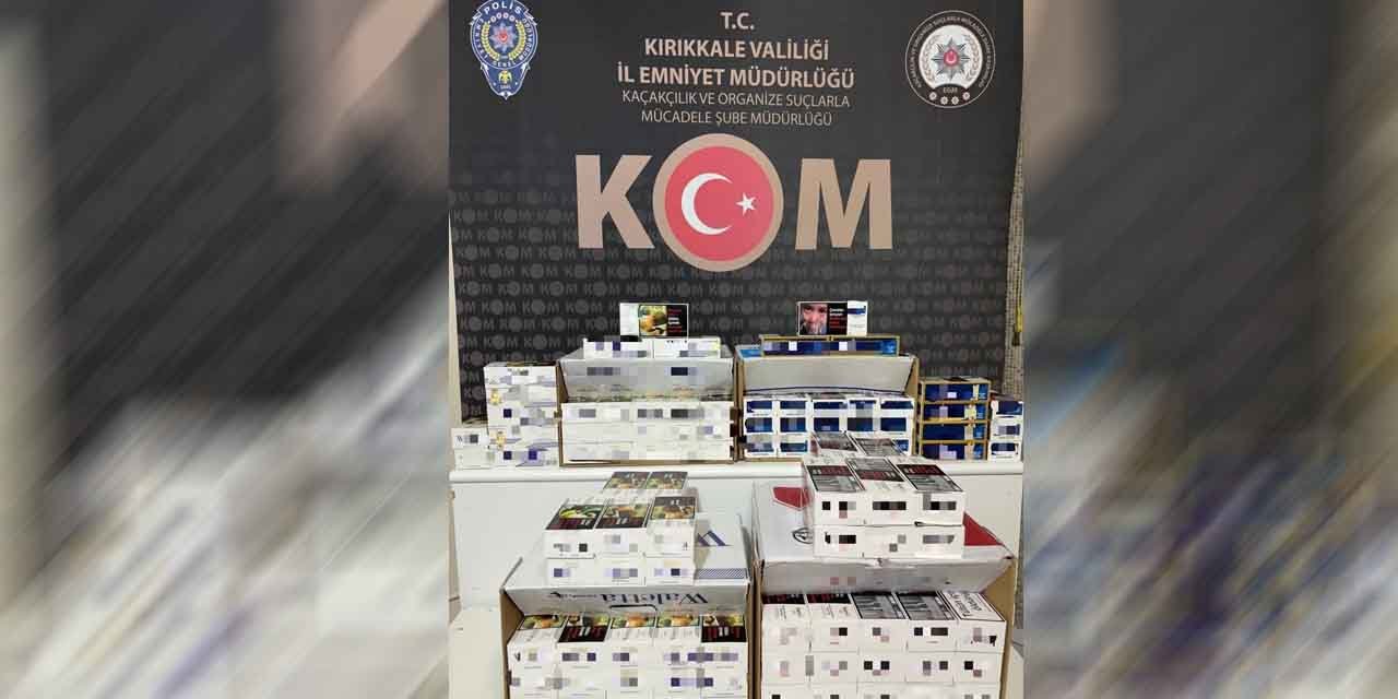 Karakeçili’de içi dolu 150 bin adet makaron ele geçirildi