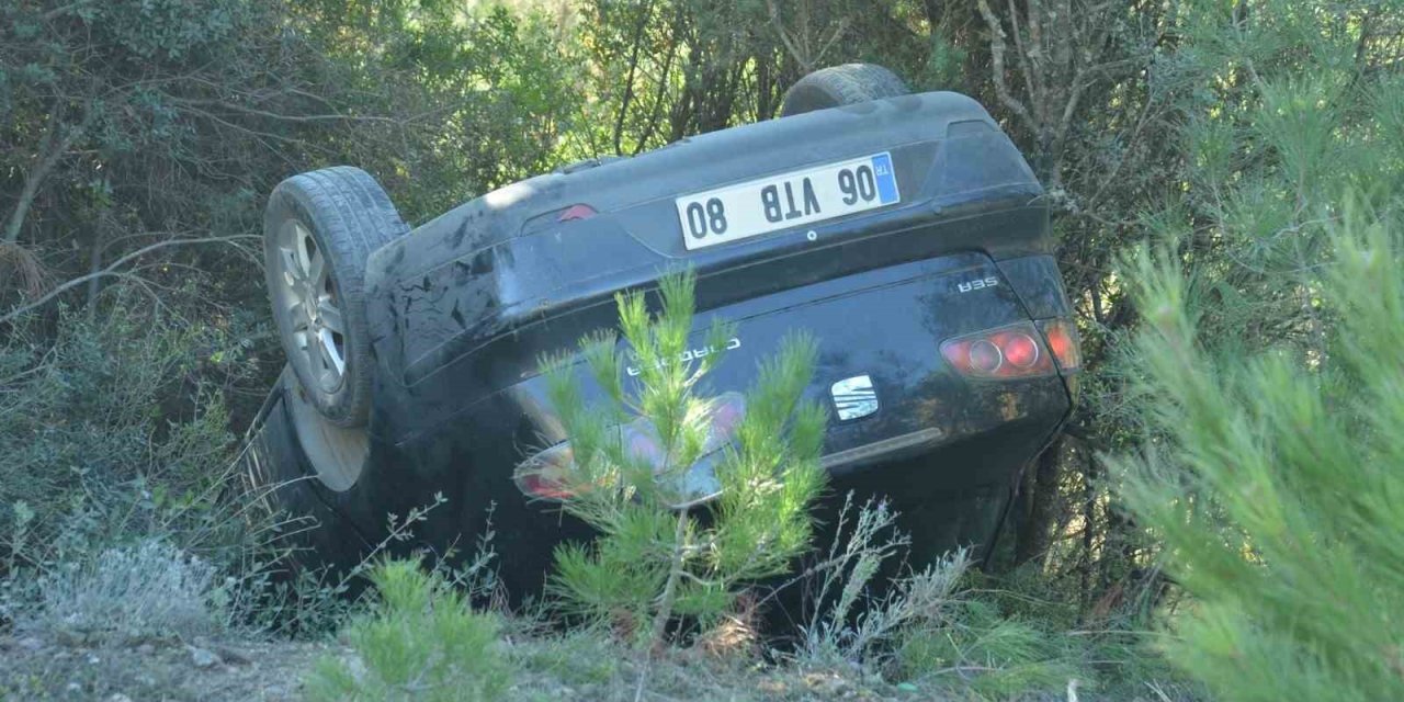 Kastamonu’da otomobil takla attı: 1 yaralı