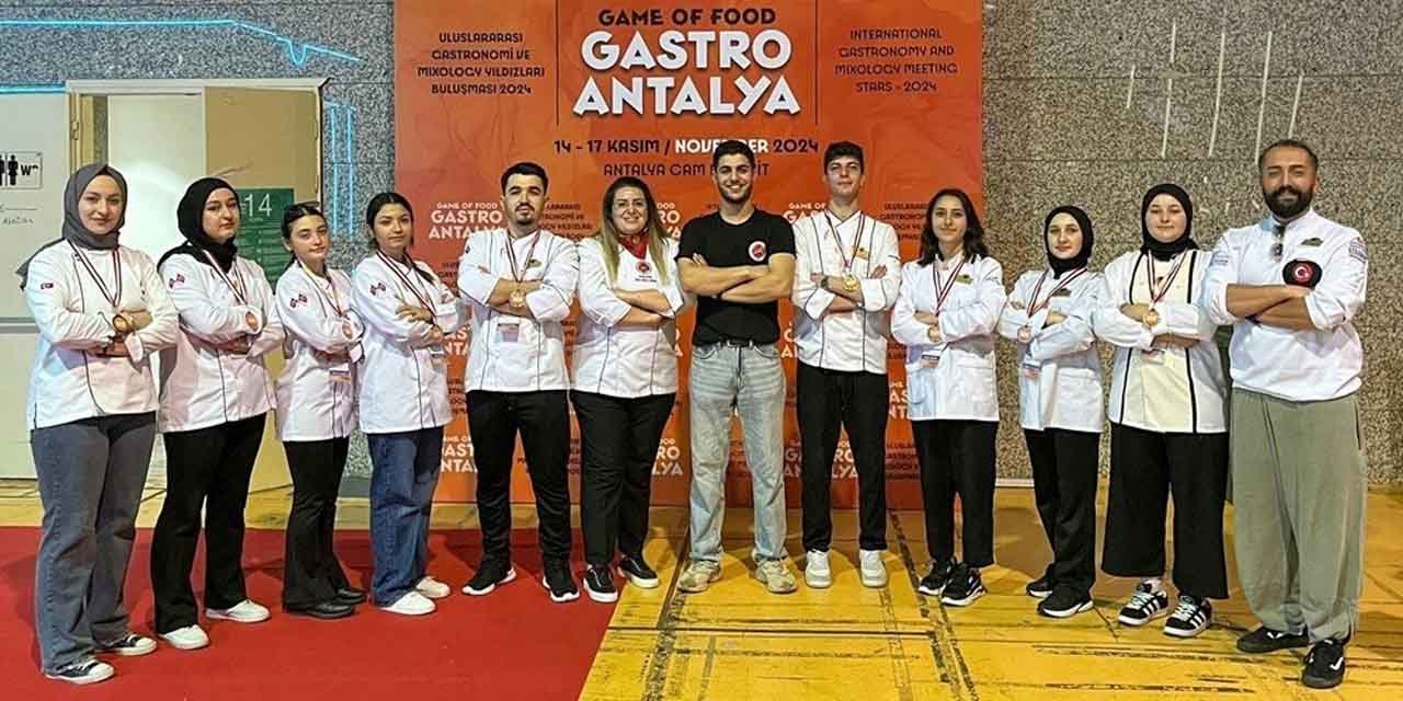 Kastamonu Üniversitesi GASTROANTALYA’dan madalyalarla döndü