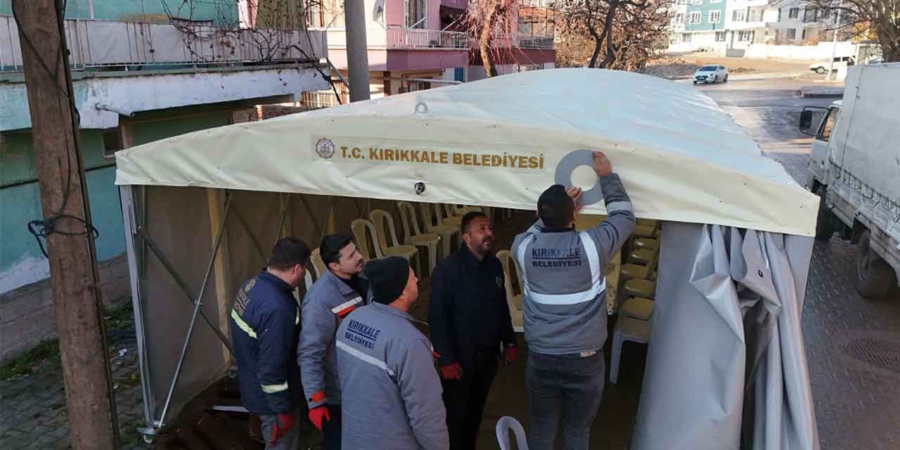 Kırıkkale Belediyesi taziye çadırlarını yeniledi