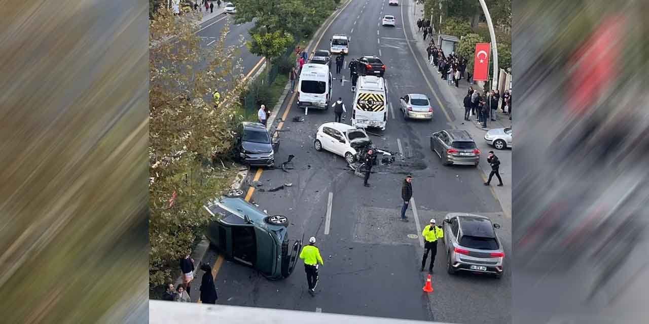 Ankara’da zincirleme kaza