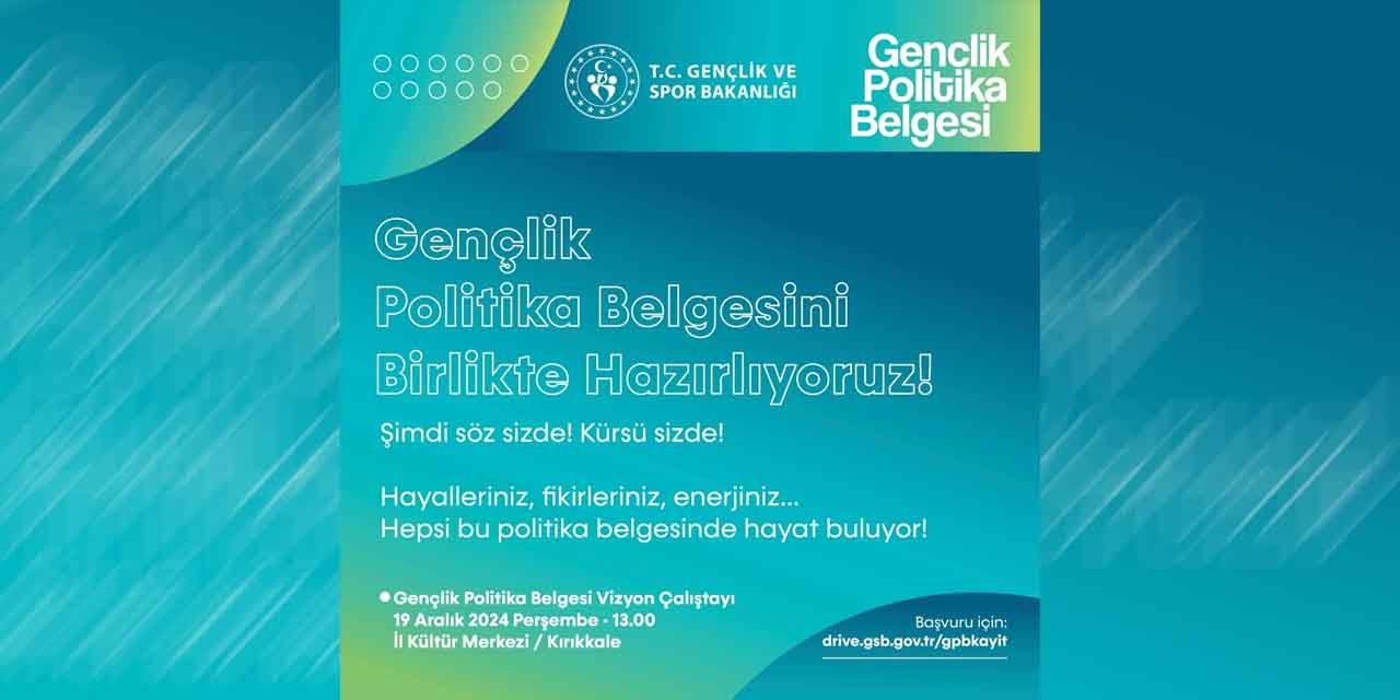 Gençler, politika belgesi için buluşacak