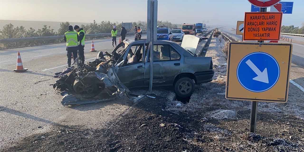 Kırıkkale yolunda feci kaza! 1 kişi öldü