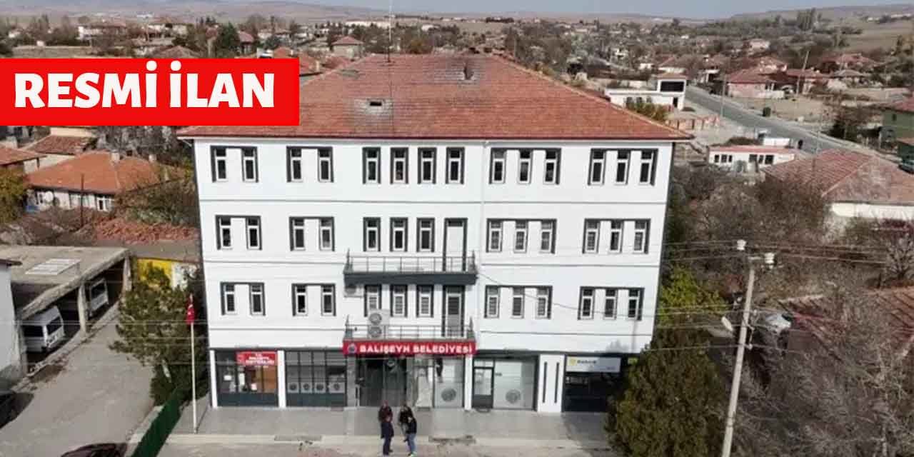 Balışeyh Belediye Başkanlığı Resmi İlan